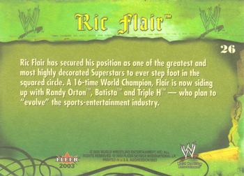 2003 Fleer WWE Aggression #26 Ric Flair  Back
