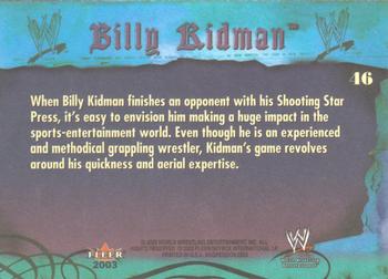 2003 Fleer WWE Aggression #46 Billy Kidman  Back