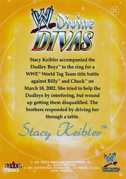 2003 Fleer WWE Divine Divas #31 Stacy Keibler Back