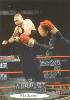 2003 Fleer WWE WrestleMania XIX #11 D'Lo Brown  Front