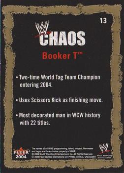 2004 Fleer WWE Chaos #13 Booker T  Back