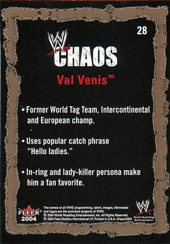 2004 Fleer WWE Chaos #28 Val Venis  Back
