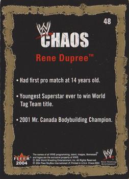 2004 Fleer WWE Chaos #48 Rene Dupree  Back