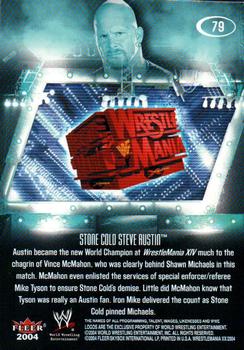2004 Fleer WWE WrestleMania XX #79 Stone Cold Steve Austin Back