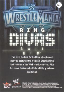 2004 Fleer WWE WrestleMania XX #67 Gail Kim  Back