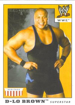 2008 Topps Heritage IV WWE #14 D'Lo Brown Front