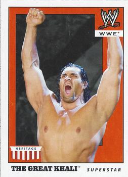 2008 Topps Heritage IV WWE #20 The Great Khali  Front