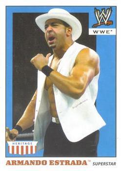 2008 Topps Heritage IV WWE #1 Armando Estrada  Front