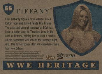2008 Topps Heritage IV WWE #56 Tiffany  Back