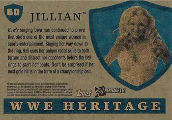 2008 Topps Heritage IV WWE #60 Jillian  Back