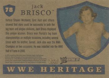 2008 Topps Heritage IV WWE #78 Jack Brisco  Back