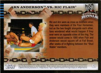 2008 Topps WWE Ultimate Rivals #61 Arn Anderson vs. Ric Flair  Back