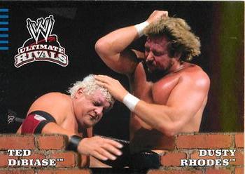 2008 Topps WWE Ultimate Rivals #87 Ted DiBiase vs. Dusty Rhodes  Front