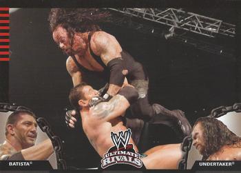 2008 Topps WWE Ultimate Rivals #4 Batista vs. Undertaker  Front