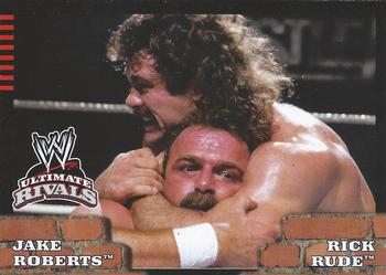 2008 Topps WWE Ultimate Rivals #81 Jake Roberts vs. Rick Rude  Front