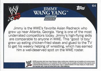2009 Topps WWE #64 Jimmy Wang Yang  Back