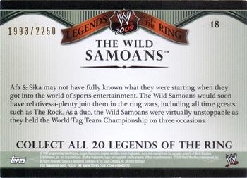 2009 Topps WWE - Legends of the Ring Gold #18 The Wild Samoans Back