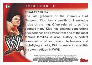 2010 Topps WWE #19 Tyson Kidd  Back