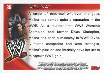 2010 Topps WWE #35 Melina  Back