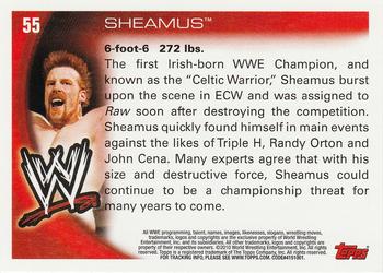 2010 Topps WWE #55 Sheamus  Back
