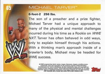 2010 Topps WWE #65 Michael Tarver  Back
