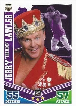 2010 Topps Slam Attax WWE Mayhem #NNO Jerry “The King” Lawler Front
