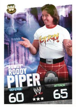 2009 Topps Slam Attax WWE #NNO Rowdy Roddy Piper Front