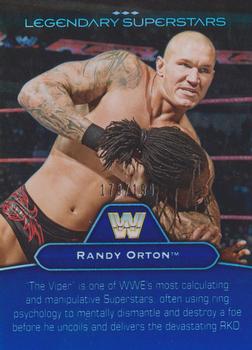 2010 Topps Platinum WWE - Legendary Superstars Blue #LS-3 Randy Orton / Jake Roberts  Front