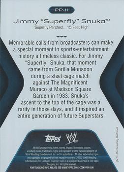 2010 Topps Platinum WWE - Platinum Performance #PP-11 Jimmy Superfly Snuka  Back