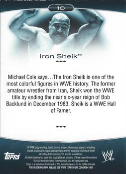 2010 Topps Platinum WWE - Rainbow #10 The Iron Sheik Back