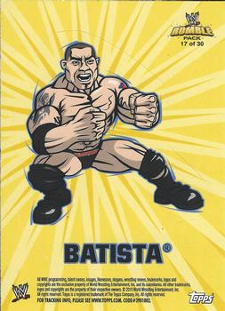 2010 Topps WWE Rumble Pack - Stickers #17 Batista  Front
