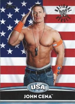 2010 Topps WWE - National Heroes #NH1 John Cena  Front