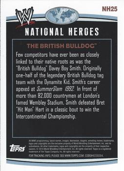 2010 Topps WWE - National Heroes #NH25 The British Bulldog  Back