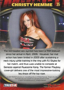 2009 TriStar TNA Impact #35 Christy Hemme  Back