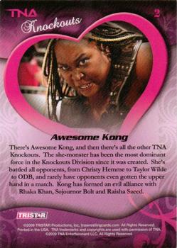 2009 TriStar TNA Knockouts #2 Awesome Kong Back