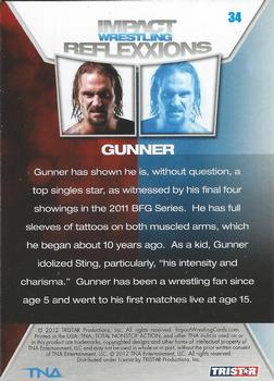 2012 TriStar Impact TNA Reflexxions #34 Gunner  Back