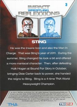 2012 TriStar Impact TNA Reflexxions #3 Sting  Back