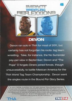 2012 TriStar Impact TNA Reflexxions #46 Devon  Back