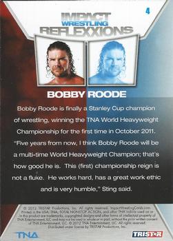 2012 TriStar Impact TNA Reflexxions #4 Bobby Roode  Back