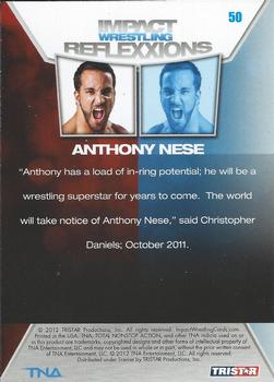 2012 TriStar Impact TNA Reflexxions #50 Anthony Nese  Back