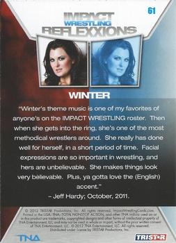 2012 TriStar Impact TNA Reflexxions #61 Winter  Back
