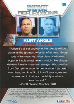 2012 TriStar Impact TNA Reflexxions #89 Kurt Angle Back