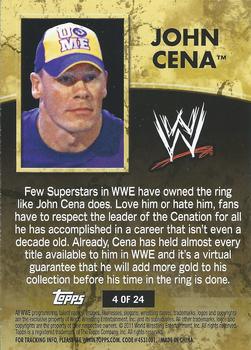 2011 Topps WWE Ringside Relic Dog Tags Inserts #4 John Cena  Back