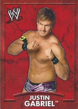 2011 Topps WWE Ringside Relic Dog Tags Inserts #6 Justin Gabriel  Front