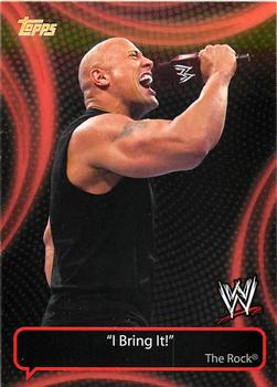 2011 Topps WWE - Catchy Phrases #CP-3 The Rock Front