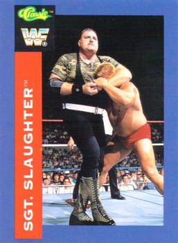 1991 Classic WWF Superstars #26 Sgt. Slaughter  Front