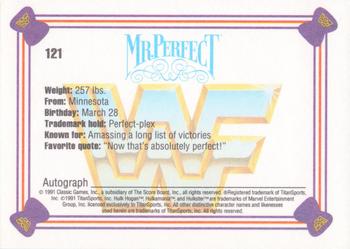 1991 Classic WWF Superstars #121 Mr. Perfect Back