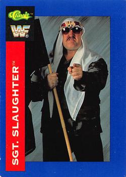 1991 Classic WWF Superstars #142 Sgt. Slaughter Front