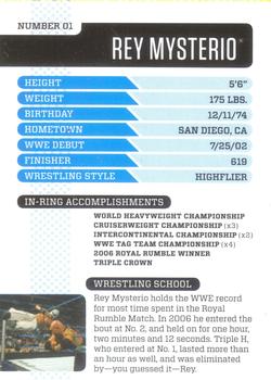 2010 WWE Magazine Future Hall Of Famer #1 Rey Mysterio Back