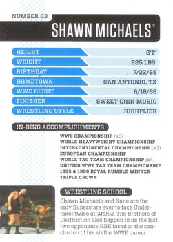 2010 WWE Magazine Future Hall Of Famer #3 Shawn Michaels Back